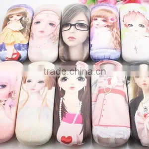 Supply Fashion Cute Girl Pattern Glasses Case thumbnail-2