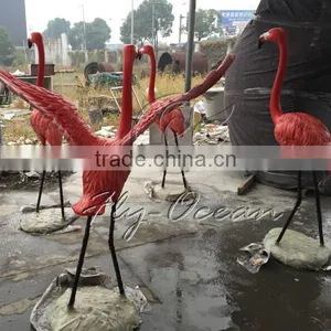 FO-FS08 Fiberglass Darden Decorative Flamingo Sculpture thumbnail-5