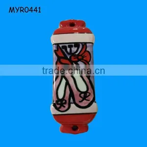 Antique Ceramic Ballet Slippers Mezuzah thumbnail-1