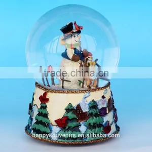 2016 High Quality Christmas Snow Globe With Music Function thumbnail-2