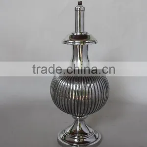 Cast Metal Lamp With Center Ball in Emboss Lines Made in Aluminium Also Available in Mat Finish thumbnail-1