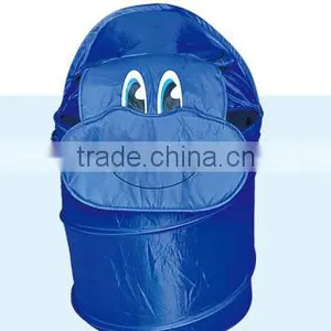 Blue Cartoon Kid Foldable Pop-Up Laundry Hamper Basket thumbnail-1