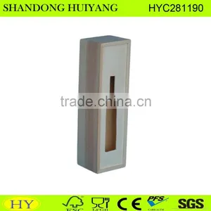 FSC Unfinished Pine Wood Single Bottle Wine Gift Box With Sliding Lid Wholesale thumbnail-1