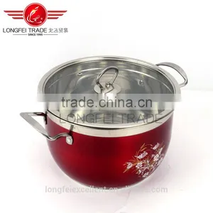China Factory Cheap High Quality Colorful Stainless Steel Soup Boilling Pot/cooking Pot thumbnail-2