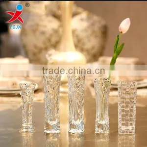 Wholesale Transparent Glass Vase/contracted Fashion Table of a Hotel Room Flower-stand Surface Furnishing Articles/floret Bottle thumbnail-1