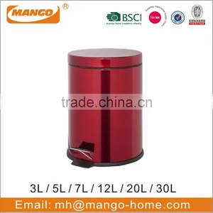 European Stainless Steel Foot Pedal Garbage Bin thumbnail-6
