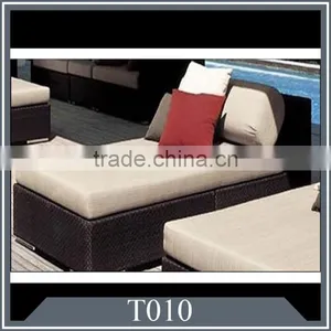 Rattan Sofa Bed Comfortable Rattan Wicker Lounger thumbnail-1