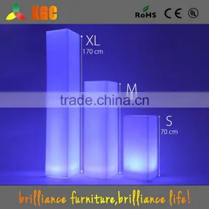LED Lighting Pillar Candle, Glowing Pillar Design, Led Illuminated Square Pillar Design thumbnail-3