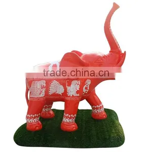 Outdoor FRP Elephant Figurine Statue thumbnail-4