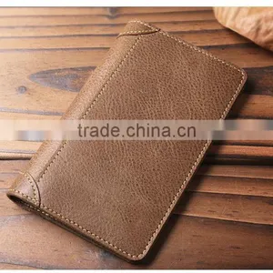 Retro Bifold Men Pure Leather Business Card Holder Fashion Card Wallet thumbnail-5