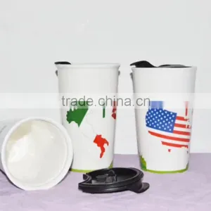 New Arrivel 11oz Ceramics Cup With Cover for Promotional thumbnail-3