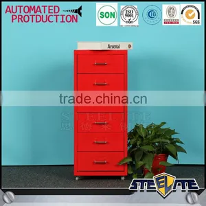 2017 New Office Furniture Mobile Pedestal Steel Filing Cabinet thumbnail-1