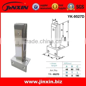 Hot Sale Stainless Steel Glass Fittings/Glass Railing Clamp/Pool Fence Glass Spigot thumbnail-3