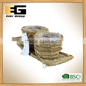 Woven Garden Flower Pot Basket thumbnail-4
