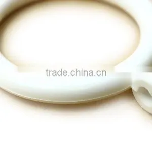 Plastic White Curtain Pole Rod Ring, ID34mm/OD46mm & ID26mm/OD33mm thumbnail-4