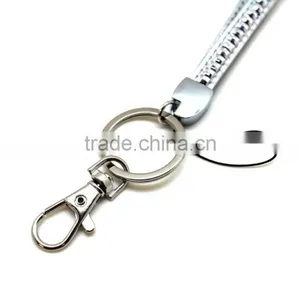 High Quality Promotion Gift PU Leather Key Chain With Crystal Gem, Swivel Snap Hooks, Key Ring Accembly, Acrylic Gem Key Chain thumbnail-4