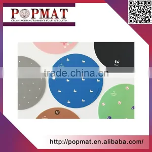 2017 New Lovely Pvc Mouse Pad Round Mouse Mat thumbnail-1