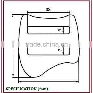 A2785-L Stamped Adjuster Buckle thumbnail-2