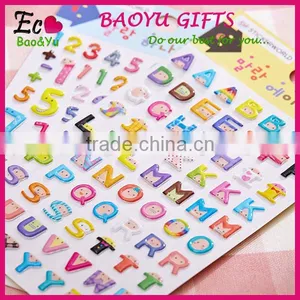 Wholesale Cartoon Foam Alphabet Sticker Puffy Sponge Bubble Alphabet Letter Sticker thumbnail-1