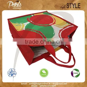 PP Laminated Jute Tote Bag With Cotton Web Handle thumbnail-5