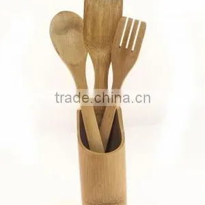 Carbonized Bamboo Utensils Set Holder thumbnail-1