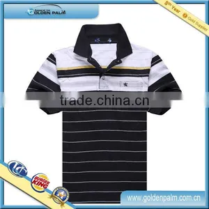 Mens Polo Shirts Manufacturer Leisure Polo t Shirts Fashion Men's Striped Polo Shirts thumbnail-1