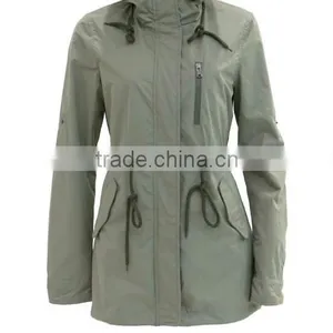 WOMAN SPRING PARKA WITH HOOD JACKET thumbnail-2
