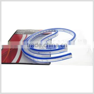 Kearing Brand 75cm Snack Type Flexible Plastic Curve Ruler for Engineering Design#KF-75 thumbnail-4