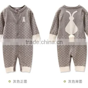 Latets Toddler Infant Baby One Piece Winter Knitted Playsuit Romper thumbnail-3