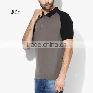 Knitted Latest Man Fitted Polo T-shirt Raglan Golf Shirts Sleeve Custom T-shirts thumbnail-1
