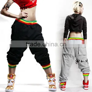 Custom Fashion Hip Hop Harem Baggy Dance Sweatpants, 100% Cotton Unisex Wholesale Sweatpants thumbnail-1