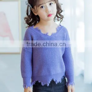 Zm35790a New Fashion Girls Tops Wholesale Beautiful Model Long Sleeve Shirts thumbnail-1