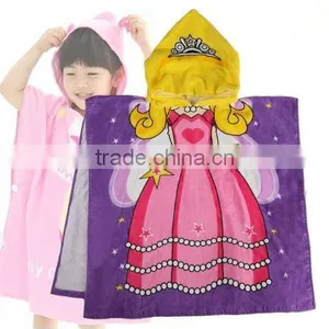 100% Cotton Printing Kids Hooded Animal Towel thumbnail-4