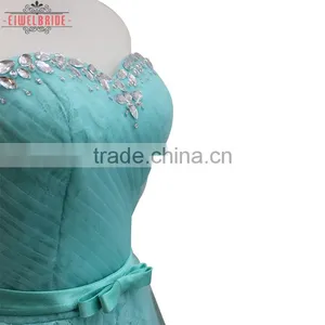 China OEM Supply Sweetheart A Line Green Wedding Dress thumbnail-2