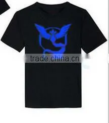 2016 Walson Hot TEAM MYSTIC. POKEMON GO. BLACK T-Shirt Top. vs Valor Instinct. Anime TShirt thumbnail-2