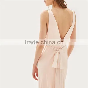 2017 Summer Hot Sale Embroidered Applique Long Prom Dress for Ladies thumbnail-5
