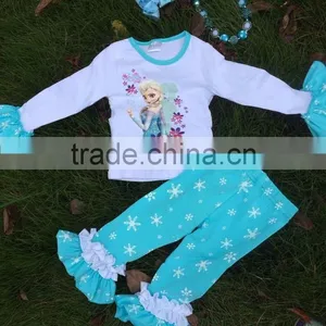 Elsa Outfit Frozen Outfit With Necklace and Bow thumbnail-1