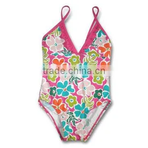 Kids Swimsuit Swimwear One Piece Cut Bow thumbnail-1