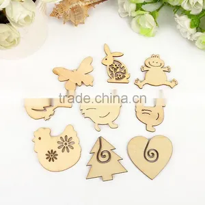 DIY Painting Unfinished Wood Accessories Hollow Flower Crafts thumbnail-4
