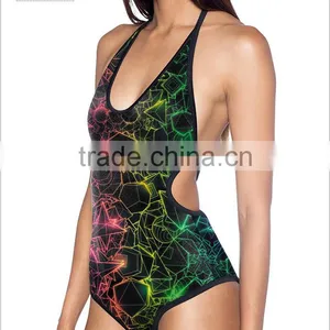 2017 Blue Celebrity One Piece Swimwear thumbnail-3