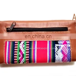 Wallet of Bio Leather and Aguayo Peruvian Blanket thumbnail-2