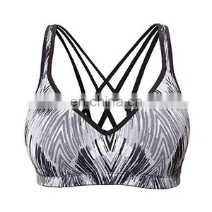 WorkOut CrossBack Padded Running Yoga Activewear Bra thumbnail-6
