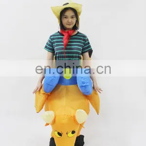 HI Adult Cow Costume Inflatable Bull Ride on Animal Costume for Party thumbnail-2