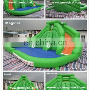 Inflatabl Slide With Pool Inflatable Water Slide Inflatable Pool Slide thumbnail-1