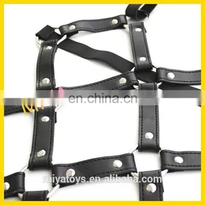 Sexy Leather Teddy Harness Fetish Bondage Costume Lingerie Body Restraint thumbnail-3