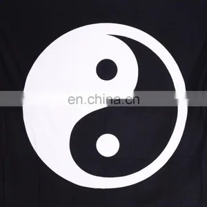 Latest 2017 Indian Queen Yin Yang Mandala Handmade Decor Tapestry Bedspread Wall Hanging Gypsy Cotton Throw Bedsheet thumbnail-2