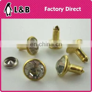 Fashion Custom Garment Rivets Crystal Rhinestone Jeans Rivet for Jeans Shoes Bag thumbnail-1