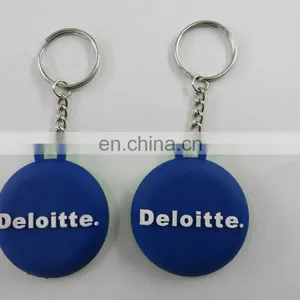 Custom Double Sides 3d Embossed Logo Pvc Keychains thumbnail-2