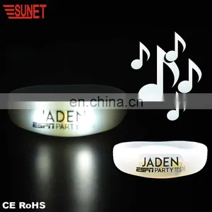 2018 SUNJET Best Selling Product Popular Full Silicone Material LED Bracelet Motion Activated thumbnail-2