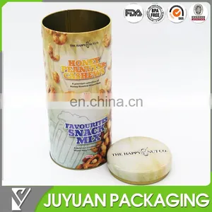Cylinder Metal Food Tin Can With Stackable Empty Tin Can thumbnail-6